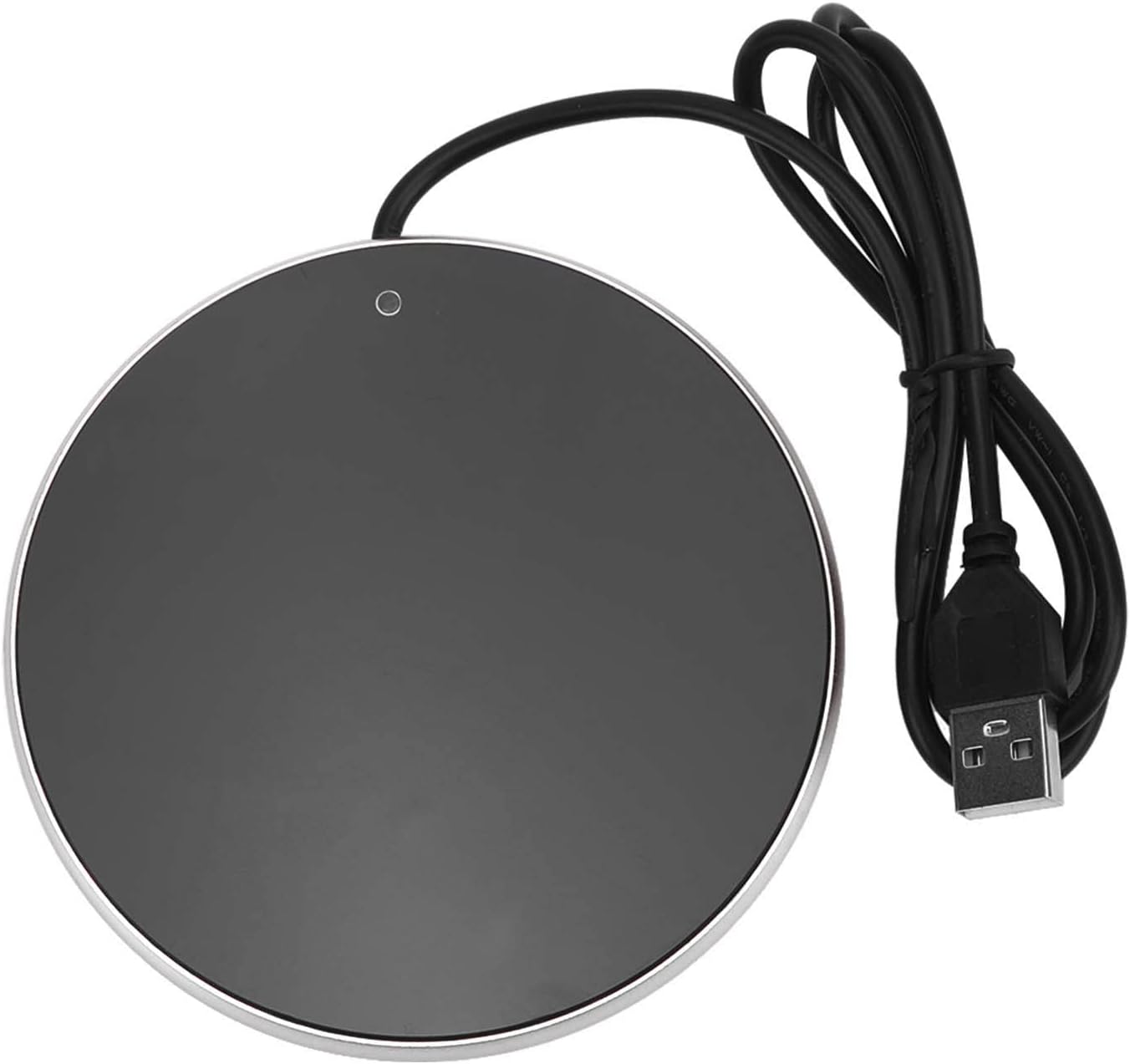 USB Candle Warmer Plate Auto Shut Off Small Portable 5V 2A Coffee Mug Warmer for Home Office Silver