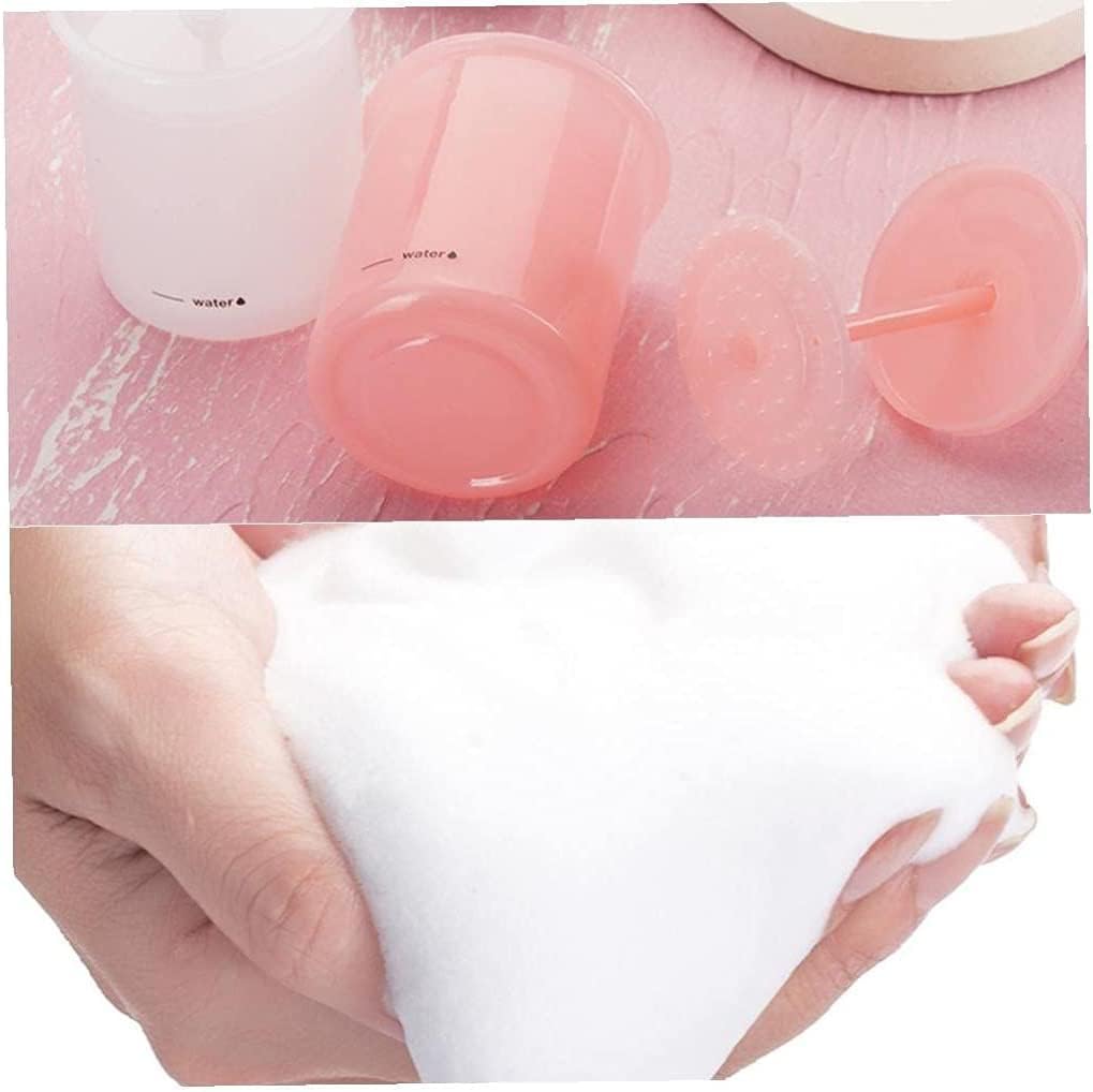 Facial Cleanser Foam Makeup Washing Bubble Maker Travel Household Rich Foam Maker Cup Pink Lovely and Attractive