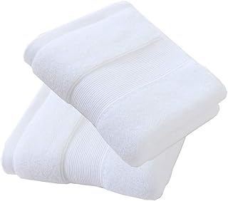 JININQ 700GSM 2Piece Hand Towels -100% Cotton for Bathroom,Kitchen,Beauty,Spa,Gym,Household face Towel,Highly Absorbent Towels(13.7 x 29.5 Inches) (White)