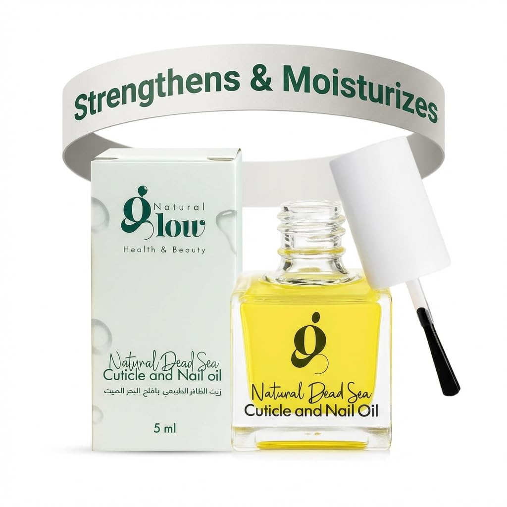 Dead Sea Cuticle & Nail Oil 5ML | Strengthens & Moisturizes Dry & Cracked Cuticles | With Jojoba, Argan, Olive, Almond & Castor Oils, Vitamin E | Nail Repair & Conditioning Oil
