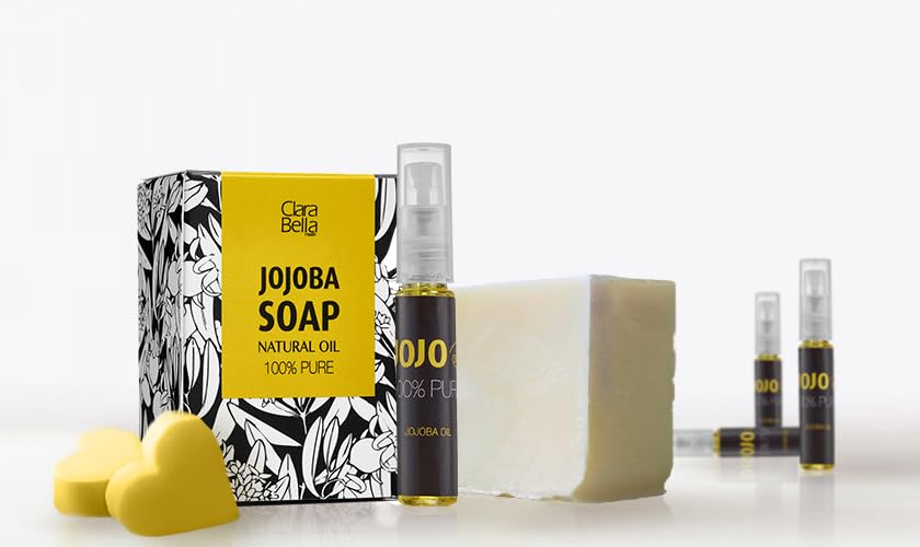 Organic Jojoba Oil Face Serum, Anti Aging Serum, Wrinkle Reduction, ​Vitamin E, Skincare Facial Serum Reduces Dry Skin, Acne Scars, Pimples, Rosacea, Eczema Psoriasis, Seborrheic Dermatitis