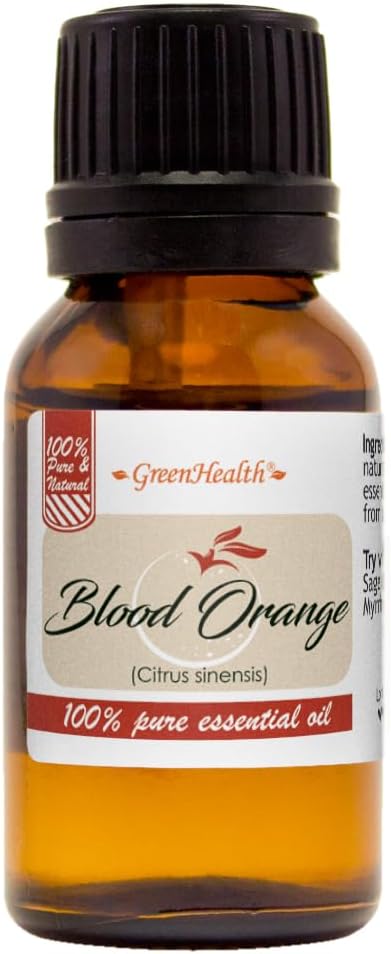 Blood Orange – 1/2 fl oz (15 ml) Glass Bottle – 100% Pure Essential Oil – GreenHealth