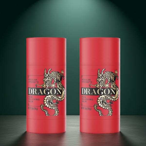 Americanna Wellness Dragon Balm Travel Roll-on Red Travel Mini - 2 Pack (0.5 oz)