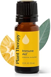Plant Therapy Immune Aid Essential Oil Blend 10 mL (1/3 oz) 100% Pure, Undiluted, Natural Aromatherapy, Natural Immune Support, Fresh Scent