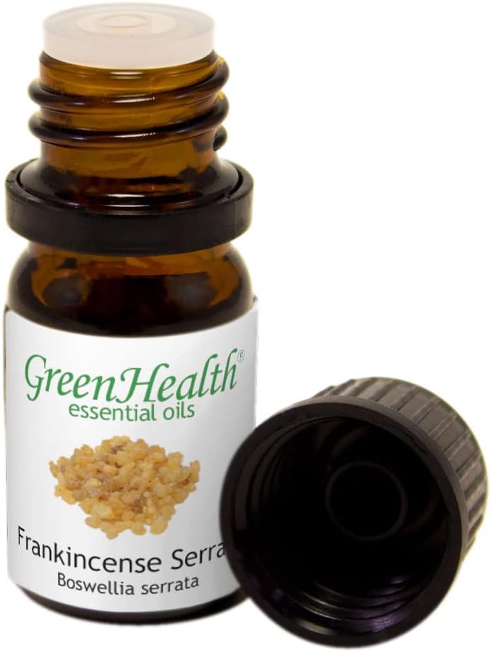 Frankincense – 1/6 fl oz (5 ml) Glass Bottle – 100% Pure Essential Oil – GreenHealth