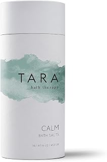 TARA Spa Therapy Calm Bath Salts – Stress-Relief Aromatherapy Soak with Lavender & Clary Sage – 100% Pure Essential Oils – 16 oz
