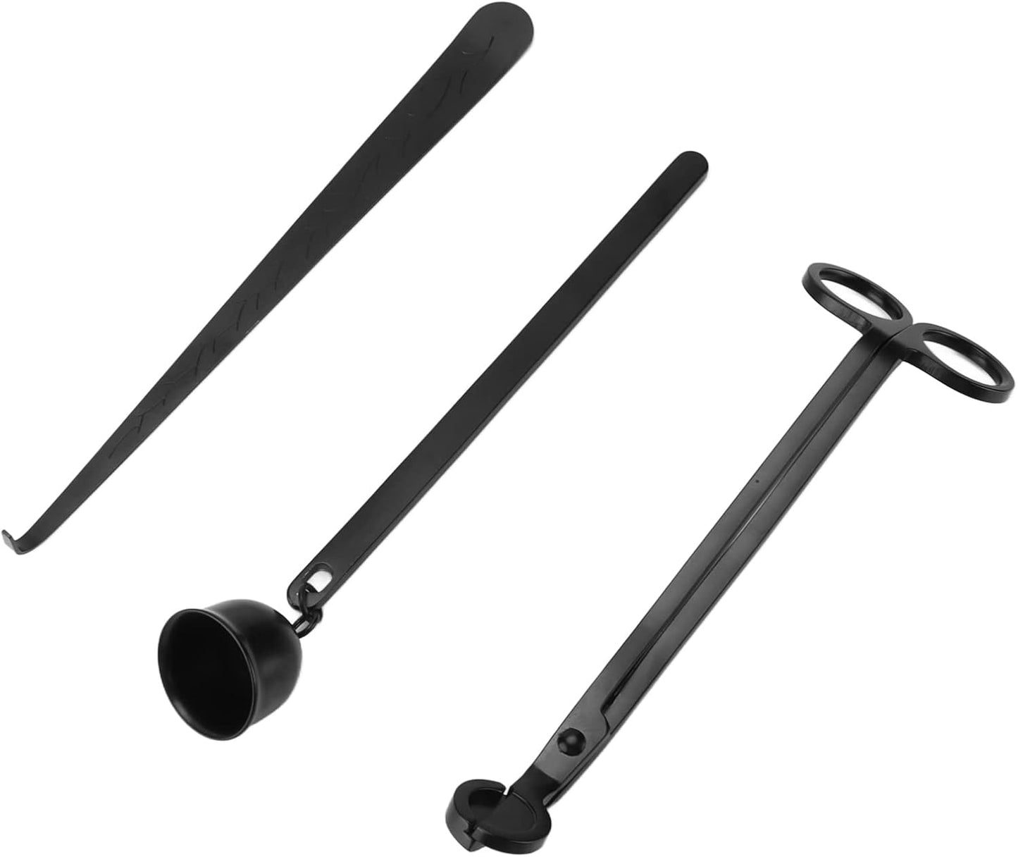 Candle Tool Set, Wick Trimmer and Extinguisher Kit, Stainless Steel Candle Wick Scissors with Hook and Snuffer for Aromatherapy Candles, Elegant Gift Set for Candle