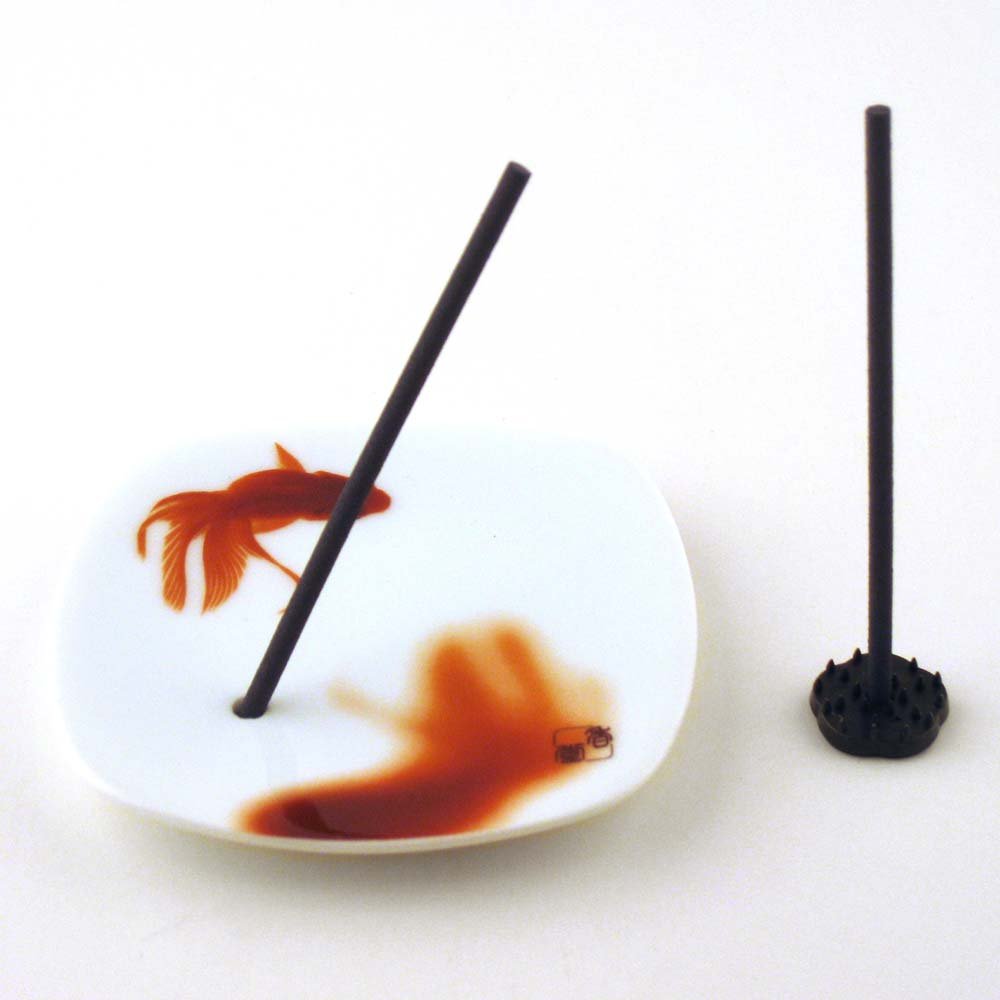 Goldfish Gift Set - Nippon Kodo Yume-No-Yume (Dream of Dreams) - Incense and Ceramic Plate