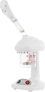 Facial Steamer, 450W Tabletop Steamer with 360° Rotatable Nozzle, White Portable Beauty Salon Mist Face Steamer, Corded Electric Mini Face Steamer for Salons, Homes, and Spas.