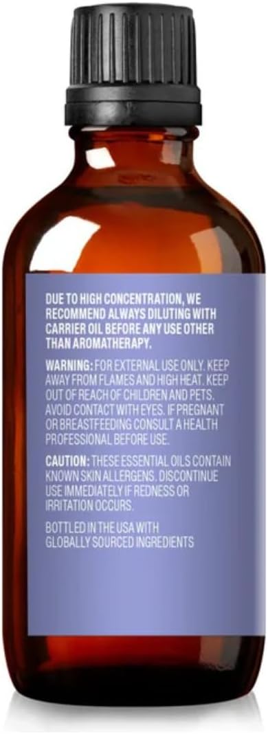 Cliganic Organic Lavender Essential Oil - 100% Pure Natural Undiluted, for Aromatherapy Diffuser | Non-GMO Verified