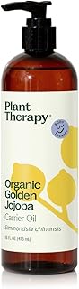 Plant Therapy Organic Jojoba Golden Carrier Oil 16 oz Base Oil for Aromatherapy, Essential Oil or Massage use