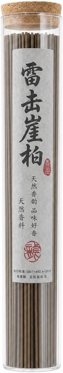 YINJIYUE Hinoki Incense Sticks - 60 Sticks Natural Japanese Cypress Low Smoke, Premium Woodsy Aroma for Meditation, Relaxation & Spa