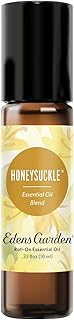 Edens Garden Honeysuckle Essential Oil Roll-On – Pre-Diluted Floral Blend, 100% Pure Aromatherapy & Natural Perfume, Uplifting Skin Safe Travel Roll-On, 10 ml (.33 fl oz)