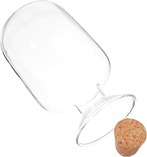 Transparent Glass Match Storage Jar with Cork Stopper Multipurpose Reliable Matchstick Holder for Decorative Display and Practical Use