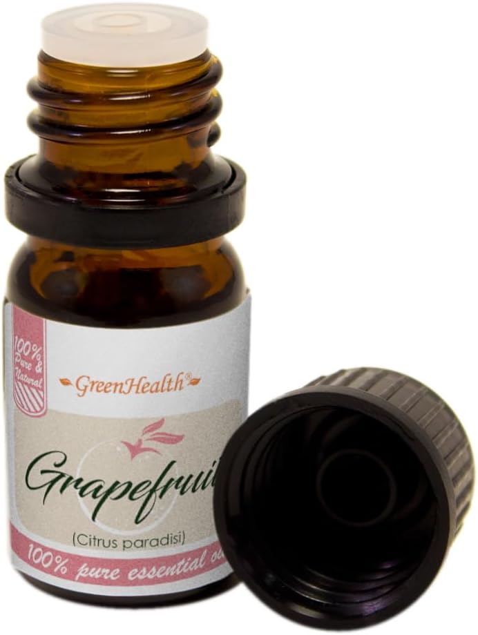 GreenHealth Grapefruit (Pink)– 1/6 fl oz (5 ml) Glass Bottle – 100% Pure