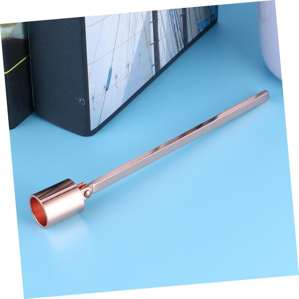 Candle Snuffer Set Rose Gold Stainless Steel Candle Extinguisher Wick Trimmer and Dipper for Home Decor and Relaxation