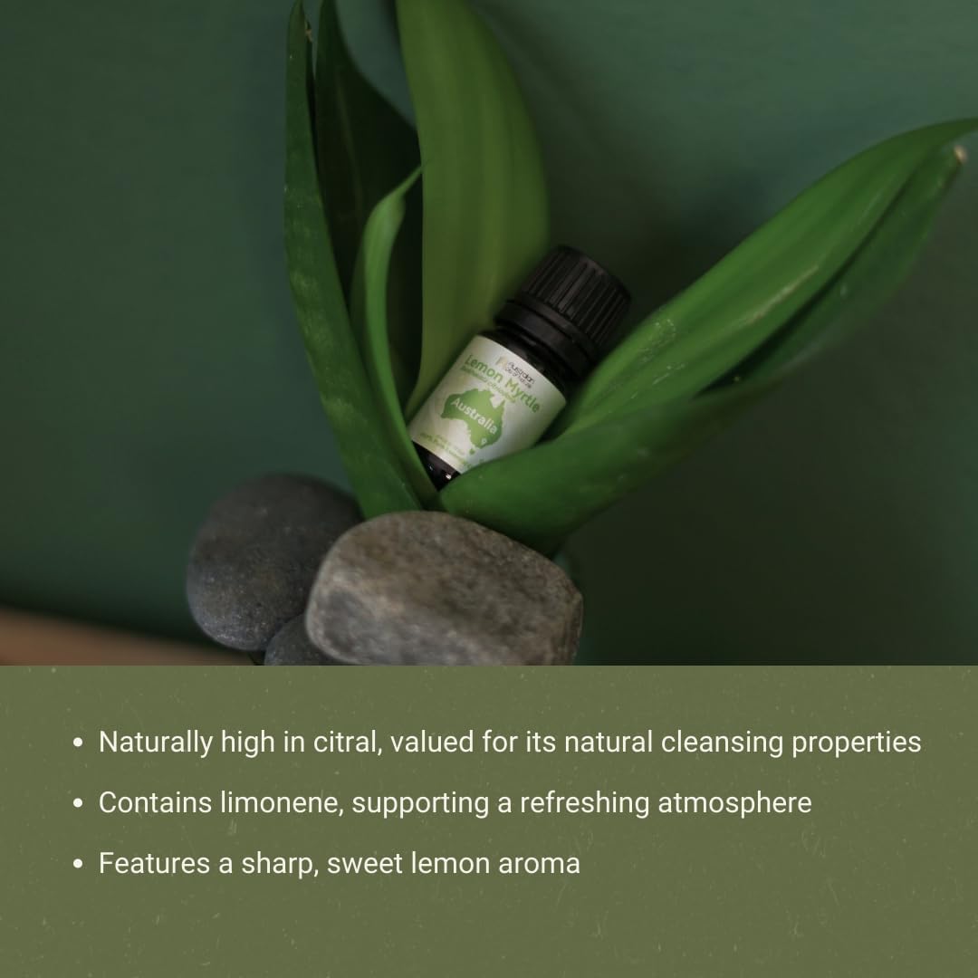 Lemon Myrtle Essential Oil - Experience an Invigorating, Fresh Citrus Aroma - Pure, Undiluted Therapeutic Grade Essential Oil - 2lbs