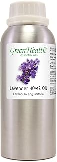 Lavender 40/42 Essential Oil – 8 fl oz (237 ml) Aluminum Bottle w/Plug Cap – 100% Pure Essential Oil – GreenHealth