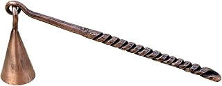 Living Ideas Hand Forged Twisted Handle Candle Snuffer - Wrought Iron Handmade Blacksmith Vintage Extinguisher - Gift for Candle Lovers With Classic Look and Antique Finish