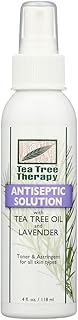 Tea Tree Therapy Antiseptic Solution Tea Tree Oil and Lavender - 4 fl oz - Provides Soothing Relief to Minor Skin irritations