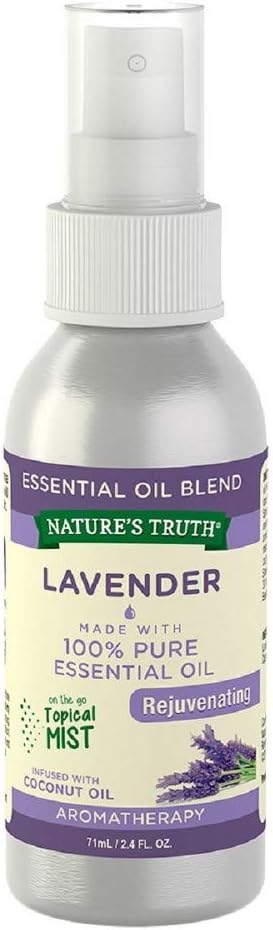 Nature's Truth Lavender Rejuvenating On The Go Hydrating Mist - 2.4 oz, Pack of 2