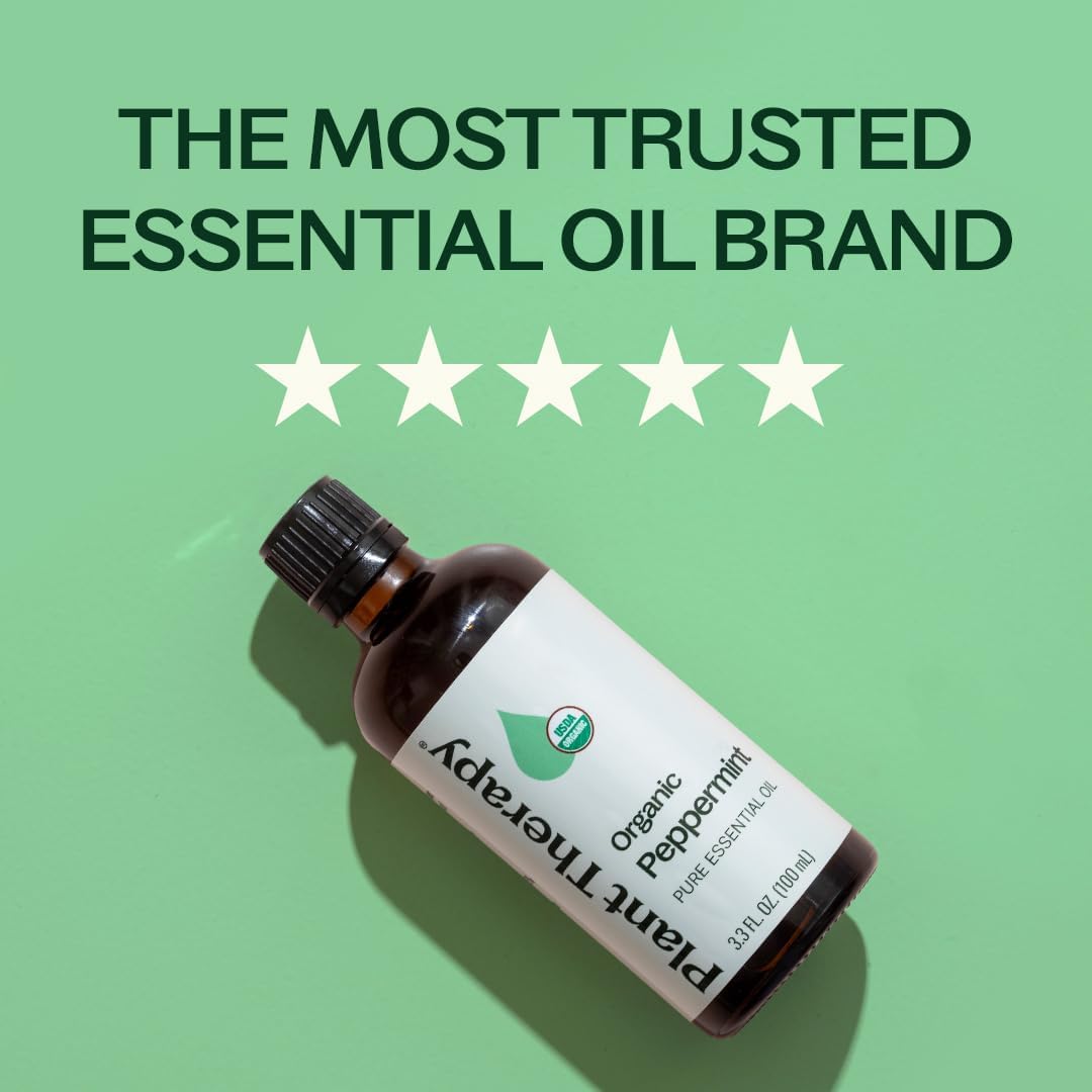 Plant Therapy Organic Peppermint Essential Oil 100 mL (3.3 oz)