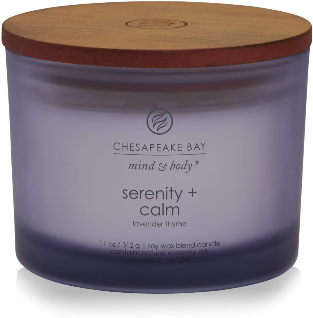 Chesapeake Bay Candle Scented Candle Serenity + Calm (Lavender Thyme) Coffee Table Home Décor
