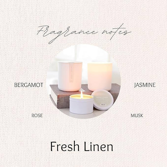 Hillhouse Naturals - Home Fragrance Mist - Aromatic Room Spray - Refresh Home, Bedrooms, Bathrooms & More - With Citrus, Bergamot, Rose & Musk - Made in the USA - Fresh Linen Scent - 3 oz