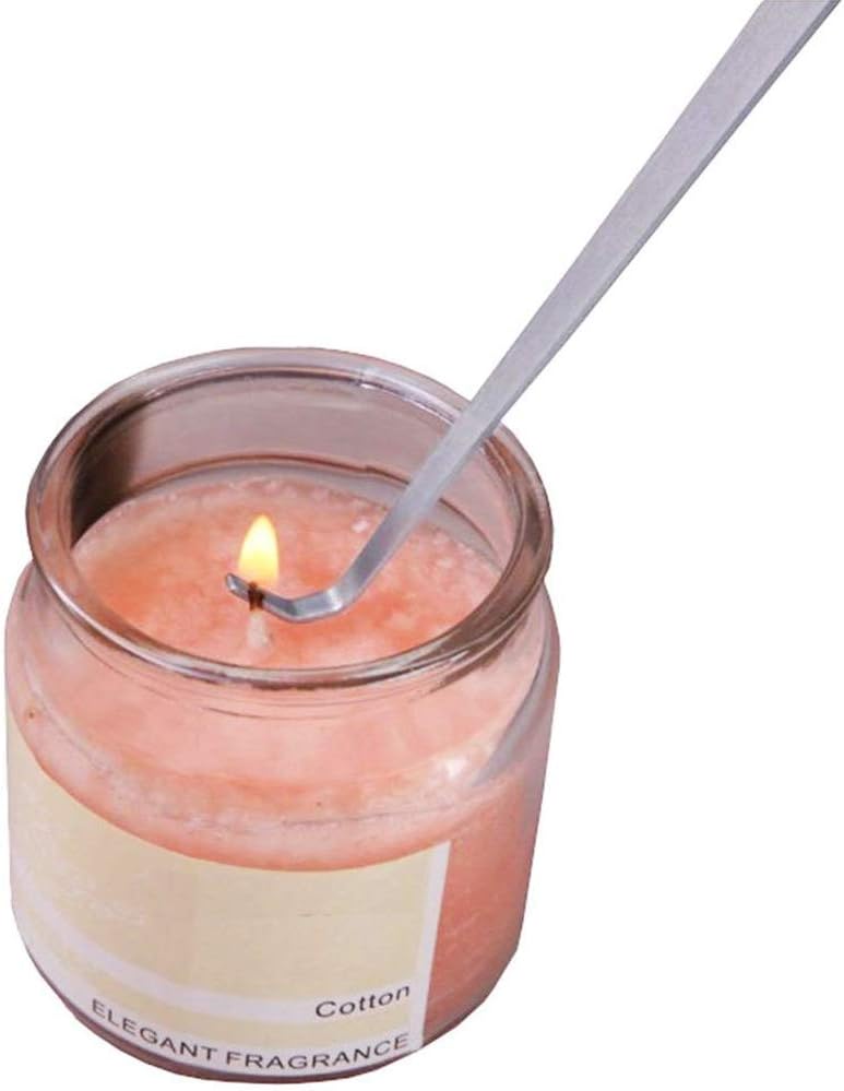 Mollensiuer 3-Pack Stainless Steel Candle Wick Dippers - Candle Snuffers (Black, Silver, Rose Gold)