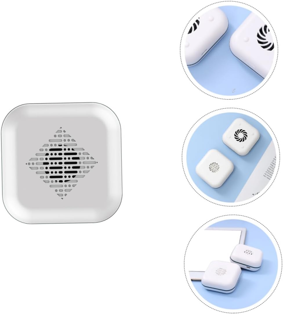 GANAZONO Portable Mini Noiseless Aromatherapy Diffuser for Car and Office, USB Rechargeable White Vehicle-Mounted Essential Oil Diffuser for Home and Travel