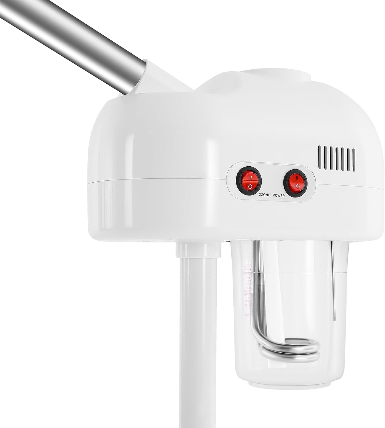 Professional Facial Steamer, Ozone Face Steamer with 360° Rotatable Nozzle, 44.1-52in Adjustable Height Facial Steamer on Wheels, Skin Care Equipment for Salon Spa Home Beauty