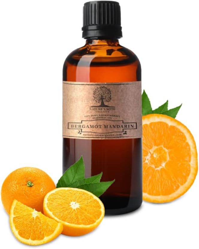 Bergamot Mandarin Essential Oil - 100% Pure Grade Essential Oil by Nature's Note Organics - 4 Fl Oz