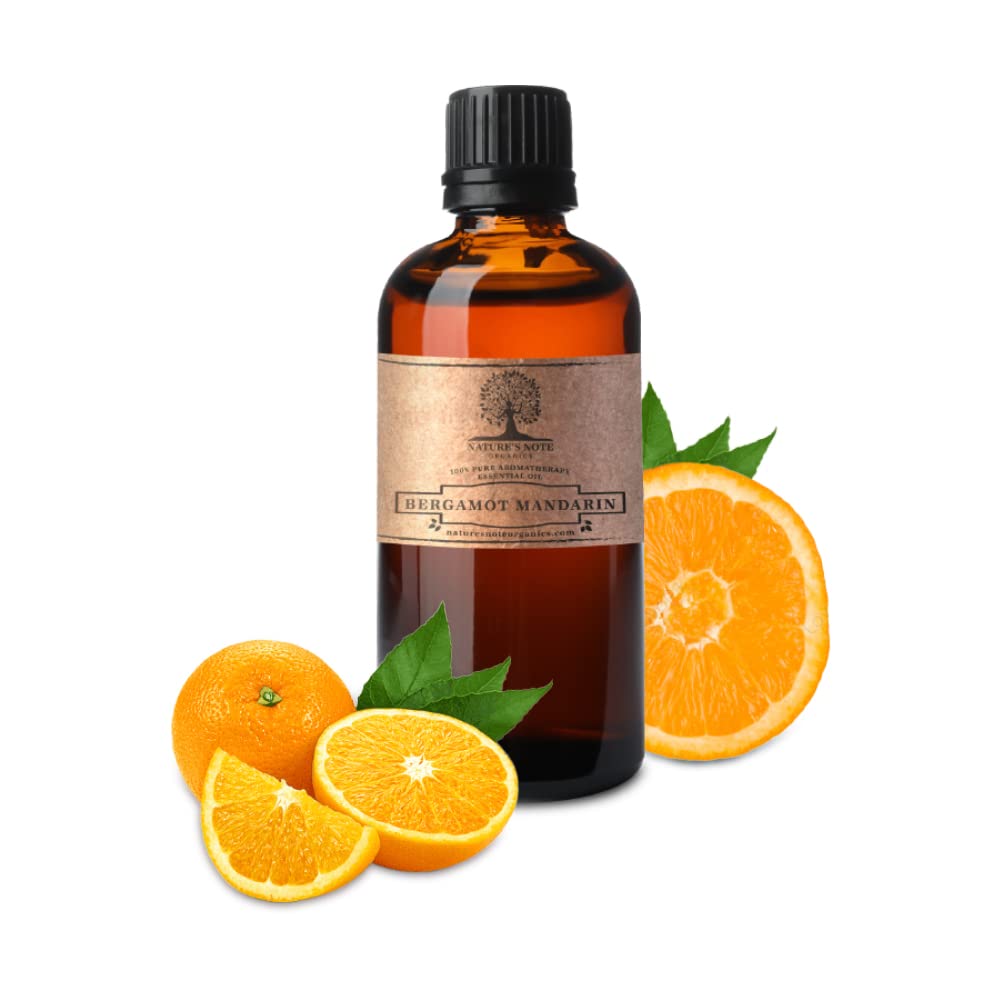 Bergamot Mandarin Essential Oil - 100% Pure Grade Essential Oil by Nature's Note Organics - 0.3 Fl Oz