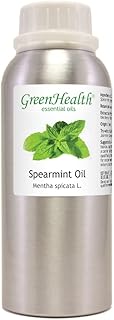 Spearmint Essential Oil – 8 fl oz (237 ml) Aluminum Bottle w/Plug Cap – 100% Pure Essential Oil – GreenHealth