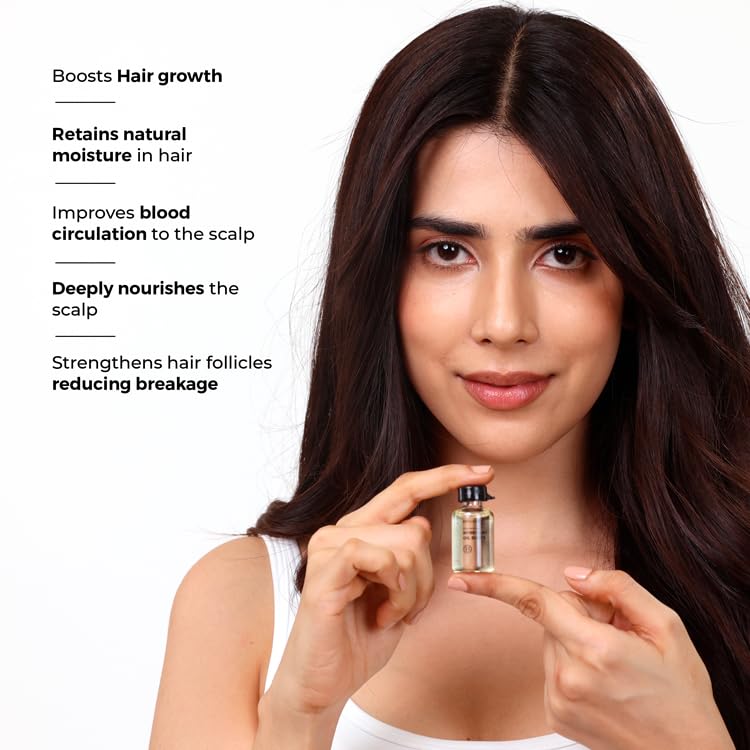 BRILLARE 20% Rosemary Oil Shots For Rapid Hair Growth | Improves Thickness | Controls Hair Fall & Nourishes Scalp | 100% Natural, Non Greasy Hair Oil Shots For Men & Women