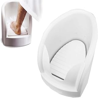 Rinse Foot Bath, Press Spray Foot Washer, with Angle Valves and Inlet/outlet Pipes, Pedicure Footbath, Promote Blood Circulation and Revitalization