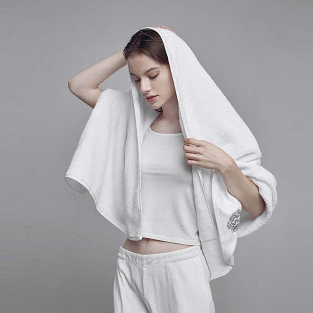 Luxury Bathroom Super Soft and Highly Absorbent Premium 100% Cotton Bath Towel Set for Gifts (White-K)