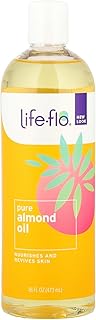 Life-flo Pure Almond Oil, Sweet Almond Oil for Skin Care, Hair Care and Massage, Aromatherapy Carrier Oil, Revitalizing and Moisturizing, No Fillers, 60-Day Guarantee, Not Tested on Animals, 16oz