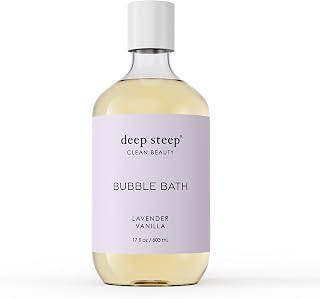 Deep Steep Classic Bubble Bath Lavender Vanilla 17 Ounce