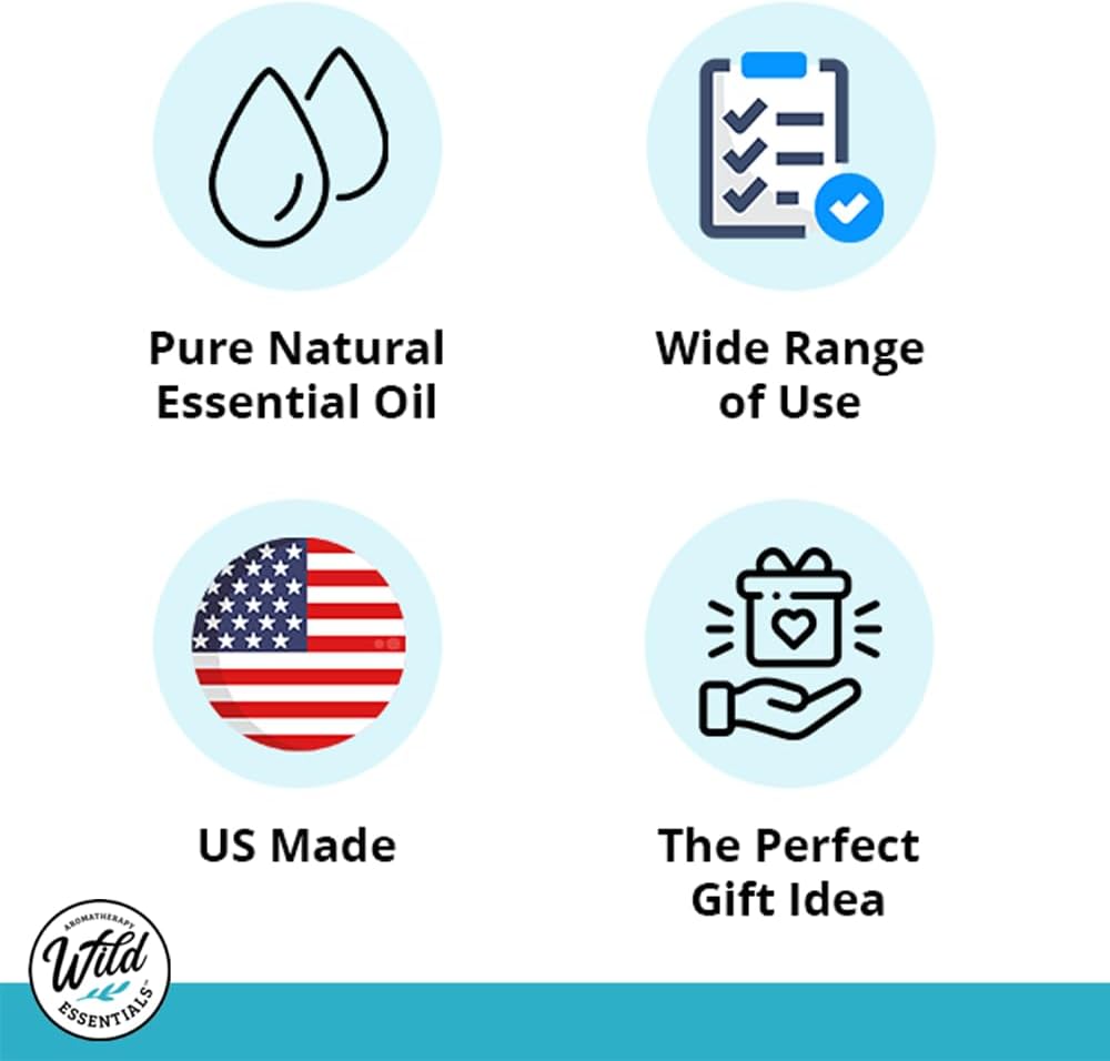 Wild Essentials White Sage 100% Pure Essential Oil - 10ml, Premium Grade, Made and Bottled in The USA, Cleansing, Purifying, Relaxing