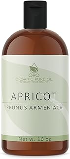 Apricot Kernel Oil - 100% Pure, Organic, Cold Pressed, Unrefined, Raw - Bitter Scent, Therapetutic Premium Grade A Kernal - Perfect for Massage, Skin, Hair & Body Care 16 OZ Quart Bulk