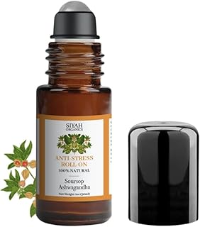 Anti-Stress Roll-On with Soursop & Ashwagandha – Calming, Balancing, and Relaxing Roll-On – 1oz
