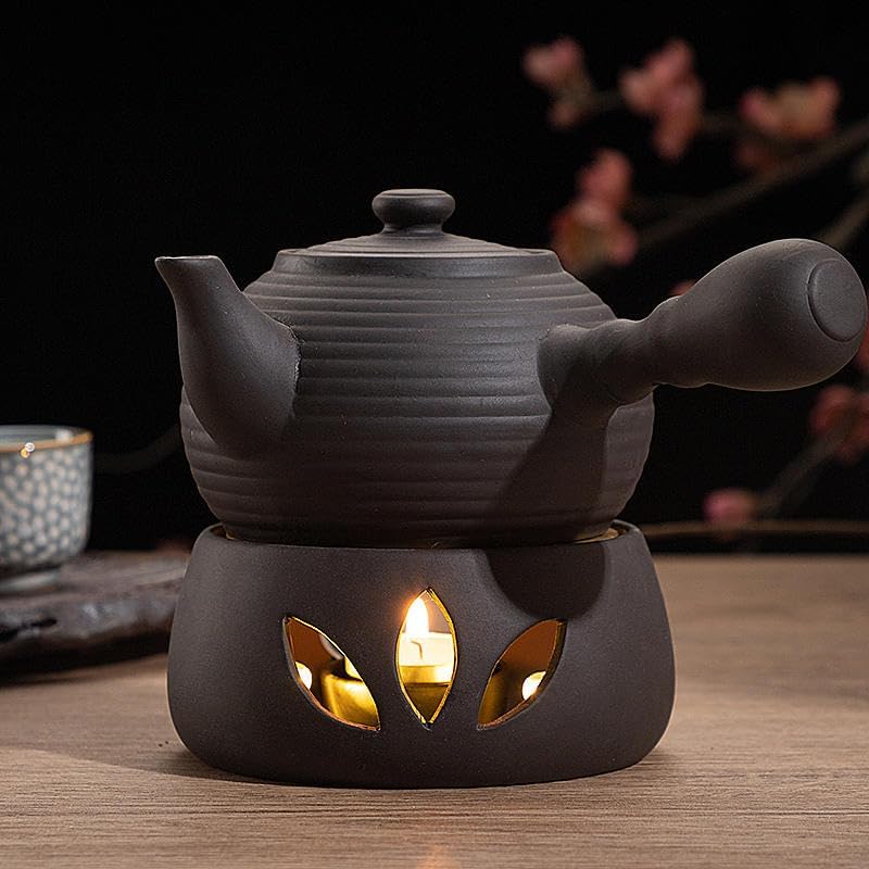 Teapot Warmer with Base, Ceramic Candle Warmer, Tea, Coffee and Milk Lamp Warmer, Teapot Warmer for Home, Office(1#)