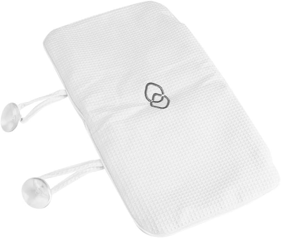 Nikou Bathtub Spa Pillow - Bath Cushion Bath Pillows White - Spa Pillow with Suction Cups,Supports Neck and Shoulders,for Hot Tub Home Spa Jacuzzi Bathtub Head Rest, Comfortable & Soft