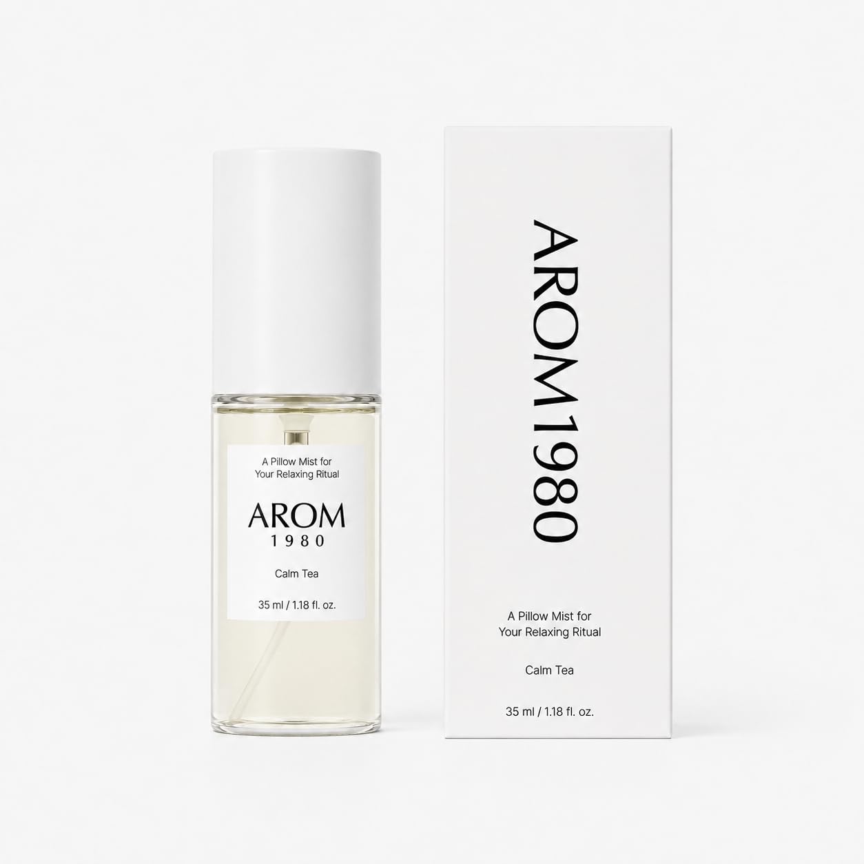 Pillow Mist – Premium Pillow Spray for Relaxing Sleep, Calming Aromatherapy, Vegan Formula, Safe for Bedding – Made in Korea, 35 ml / 1.18 fl oz (Calm Tea)