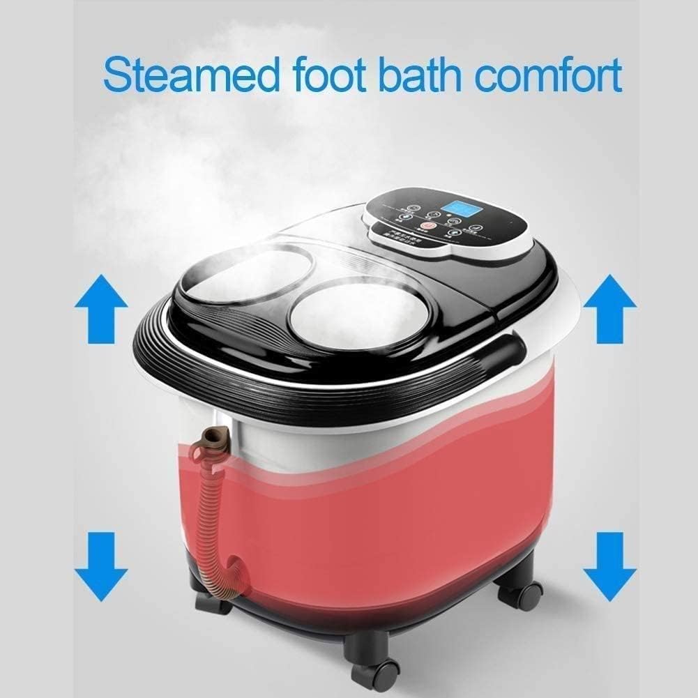 Foot Spa Bath Massager, Foot Spa Massager with Heat, Bubble Jets, Foot Bath Tub with Adjustable Time & Temperature, for Tired Feet, & Stress Relief