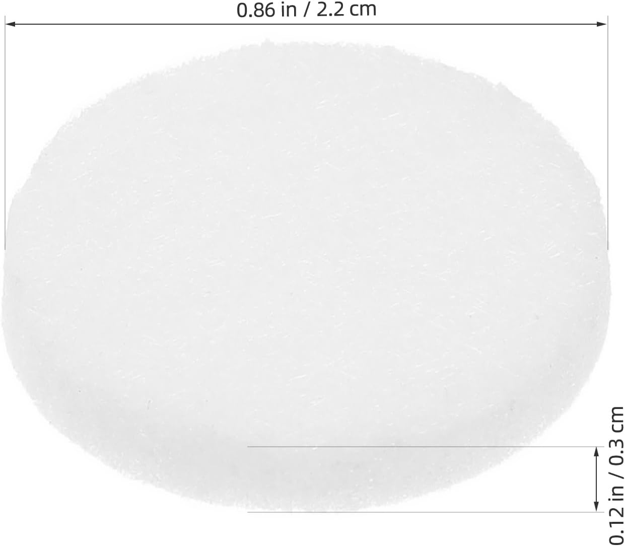 SOLUSTRE 50Pcs Aroma Pendant Pads Replacements Cotton Diffuser Refill Pads for Essential Oil Necklace Car Aromatherapy Accessories 0.86X0.86 Inch