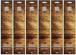 Hosley 120 Pack Incense Sticks + Bonus 120 Pack (Total 240) – Rustic Sandalwood – Bulk Pack Perfect for Home, Meditation & Aromatherapy