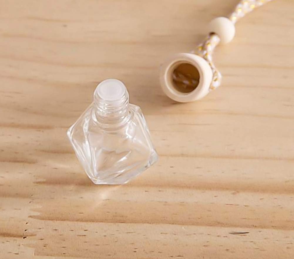 10 Pcs Car Air Freshener Perfume Bottle Aromatherapy Fragrance Essential Oil Diffuser Hanging Perfume Pendant Auto Ornaments Decor Accessories