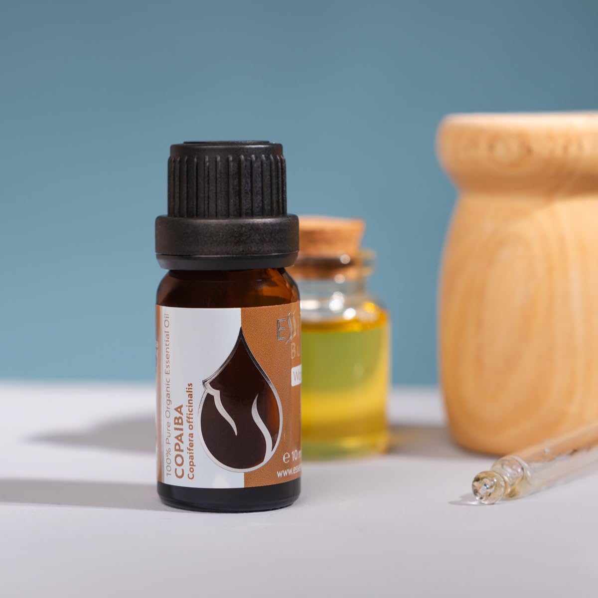 Essences Bulgaria Organic Copaiba Essential Oil 0.34 Fl Oz 10ml Copaifera officinalis - 100% Pure Natural Undiluted Therapeutic Grade Aromatherapy for Diffuser Humidifier Massage Skin Care Hair Oil